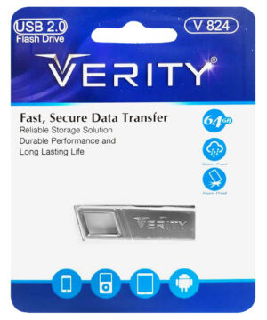 فلش مموری وریتی مدل V824 USB2.0 ظرفیت 64 گیگابایت