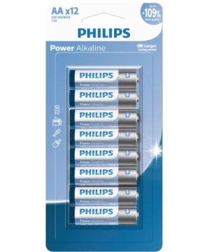 باتری قلمی فیلیپس مدل Power Alkaline بسته 12 عددی