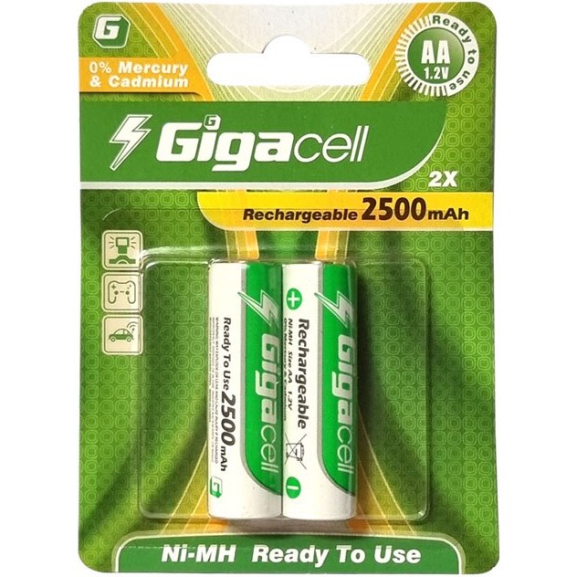باتری قلمی قابل شارژ گیگاسل مدل 2500mAh - Image 3