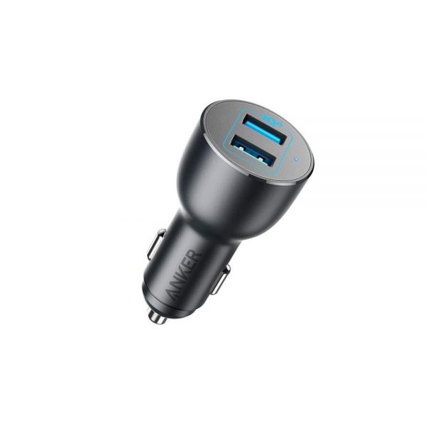 شارژر فندکی انکر PowerDrive III 2-Port 36W Alloy -مدل A2729