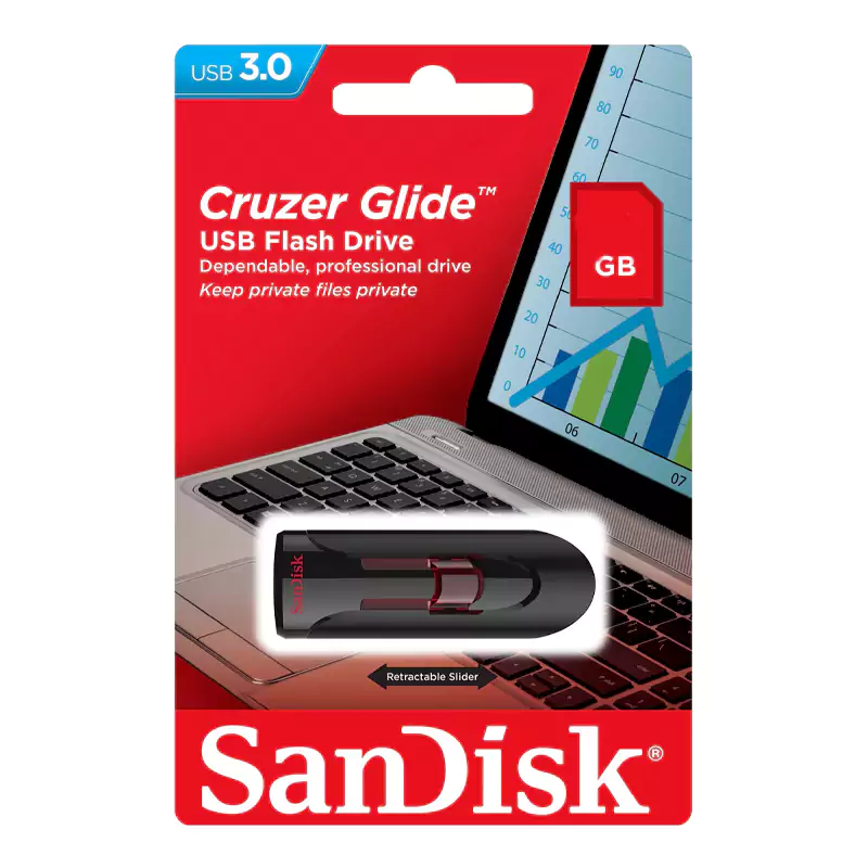 فلش مموری سن دیسک مدل CRUZER GLIDE CZ60 ظرفیت 64 گیگابایت | SanDisk - Image 3