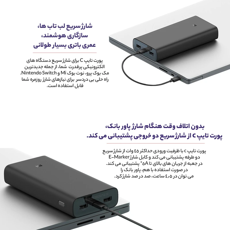 پاوربانک شیائومی مدل PB2050SZM ظرفیت 20000 - Image 22
