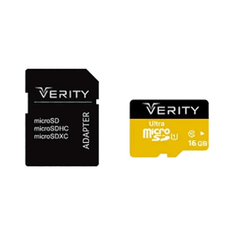 کارت حافظه microSDXC وریتی سرعت 95MBps ظرفیت 16 گیگابایت به همراه آداپتور | VERITY