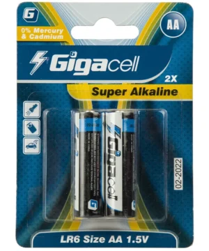 باتری قلمی گیگاسل مدل Super Alkaline - بسته 2 عددی