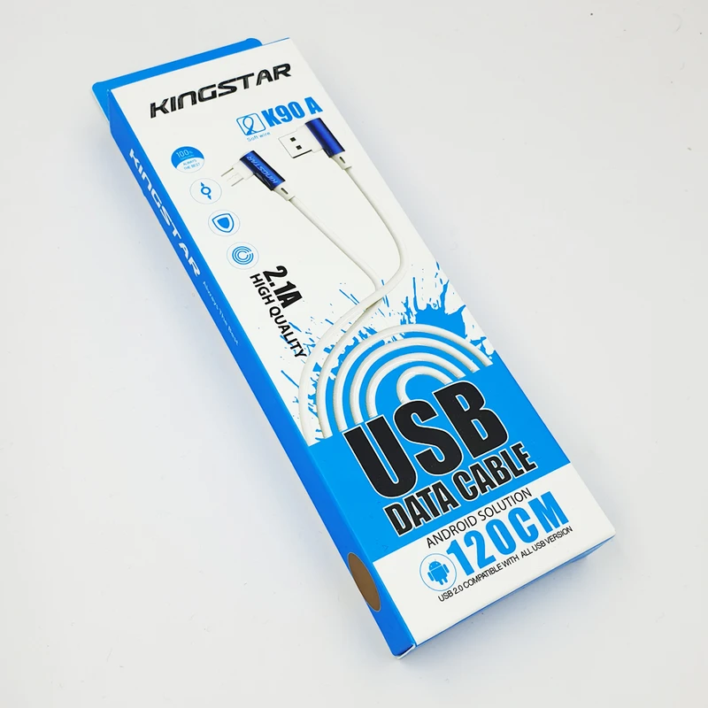 کابل تبدیل USB به microUSB کینگ استار مدل K90A طول 1.2 متر - Image 3