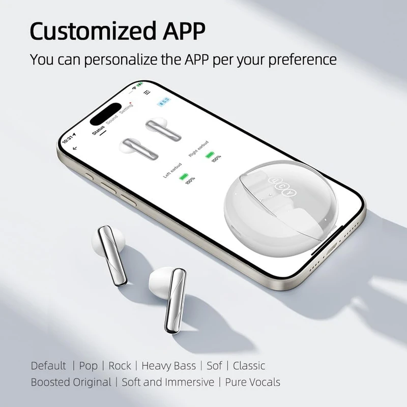 هدفون بیسیم شیائومی کیو سی وای مدل Ailybuds Clear_T32 - Image 6