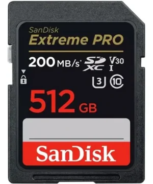 کارت حافظه سن دیسک مدل Extreme PRO ظرفیت 512 گیگابایت سرعت 200MB/s کلاس 10