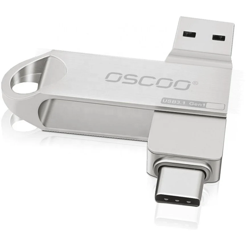فلش مموری اوسکو CU002 ظرفیت 64 گیگابایت USB 3.1 و Type-C