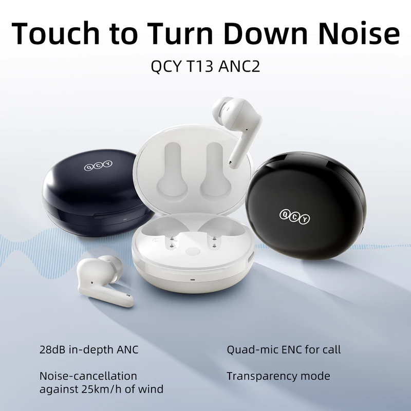 هدفون بلوتوثی کیو سی وای مدل 2 T13 ANC - Image 11