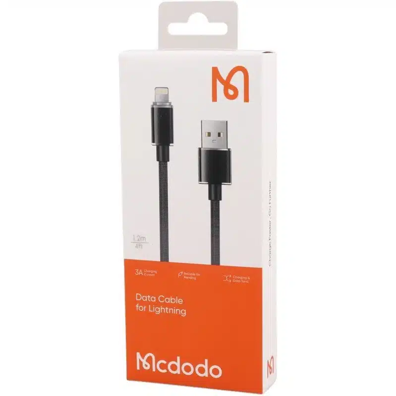 کابل آیفونی اورجینال فست شارژ Mcdodo CA-364 3A 1.2m - Image 2