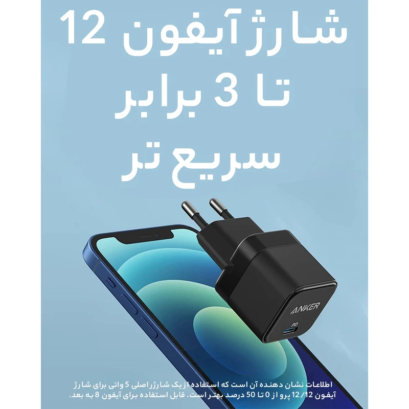 شارژر انکر مدل PowerPort III A2149 توان 20 وات 2 پین - Image 5