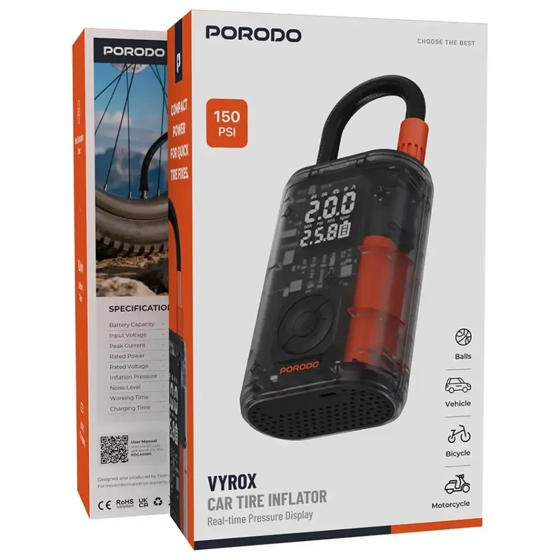 کمپرسور هوا شارژی 60 وات پرودو مدل PDGA05BK - Image 3